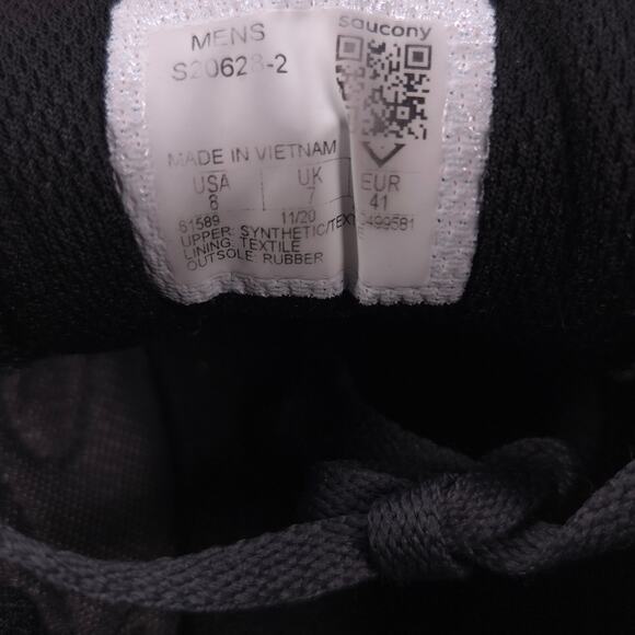 Saucony Cohesion 14 Trail Running Shoe Mens Size 8 S20628-2 Gray Red - Picture 7 of 9